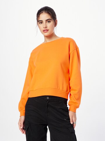 NÜMPHSweater majica 'MYRA' - narančasta boja: prednji dio