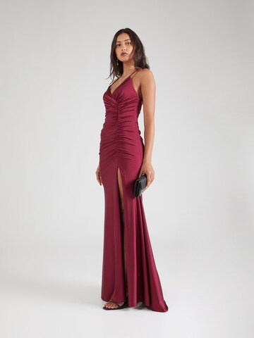 mascara - Vestido de noche en rojo