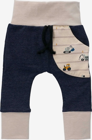Puschel-Design Regular Pants in Blue: front