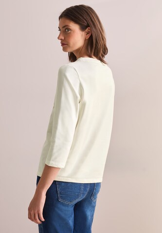 CECIL Shirt mit Frontprint in Weiß