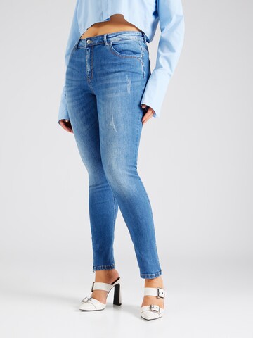 Skinny Jean 'Karla' ONLY Carmakoma en bleu : devant