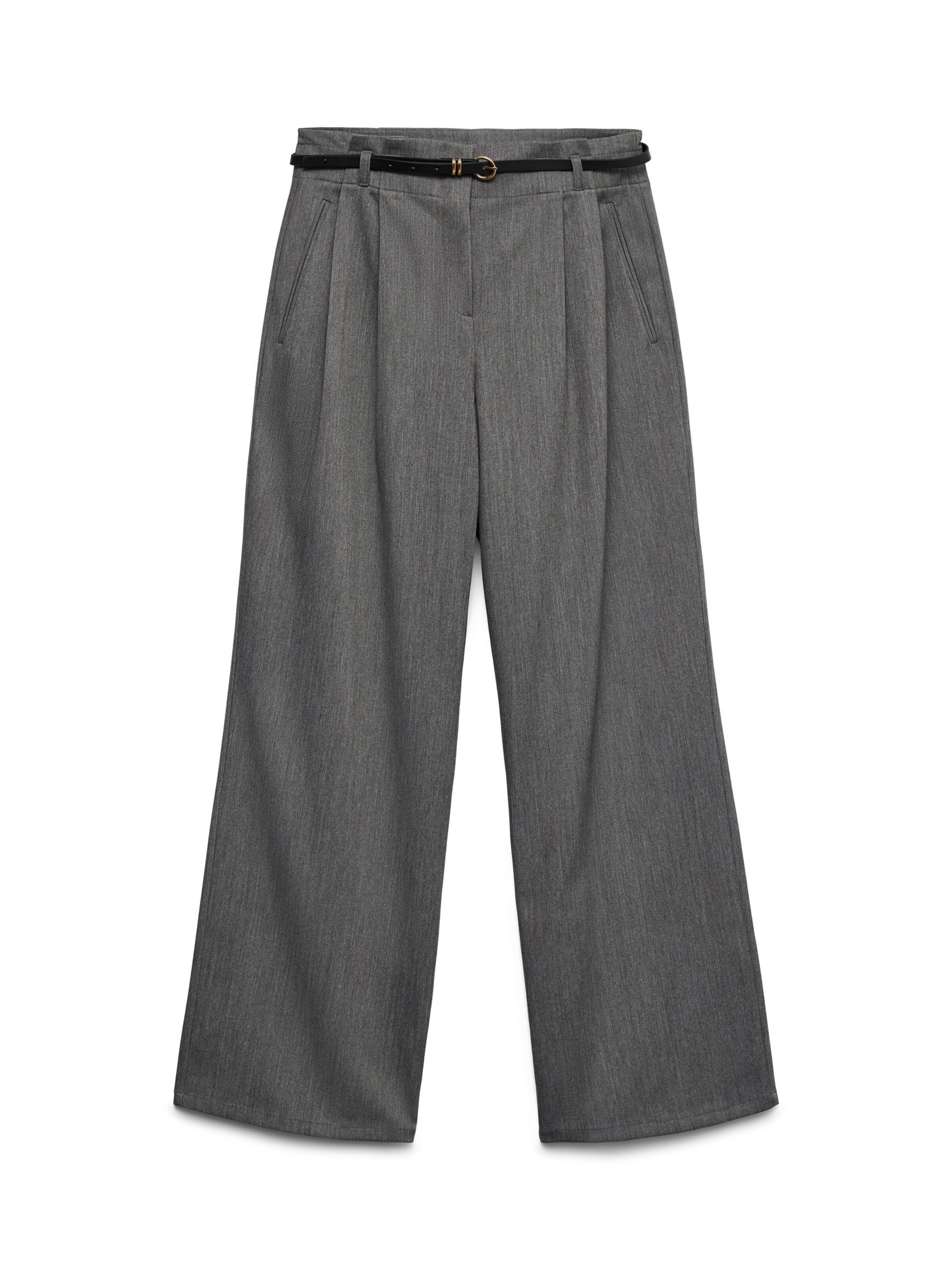 VERO MODA - Pierna ancha Pantalón plisado 'VMTahia' en gris: frente