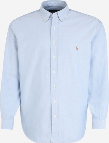 Camicia di Polo Ralph Lauren Big & Tall in blu: frontale