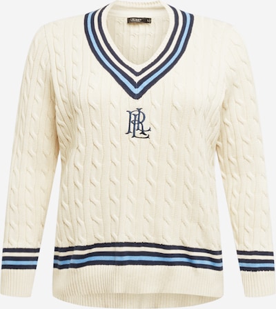 Lauren Ralph Lauren Pullover i creme / navy / himmelblå, Produktvisning