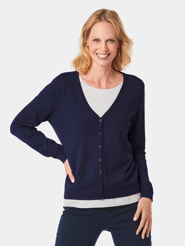 Cardigan Goldner en bleu : devant