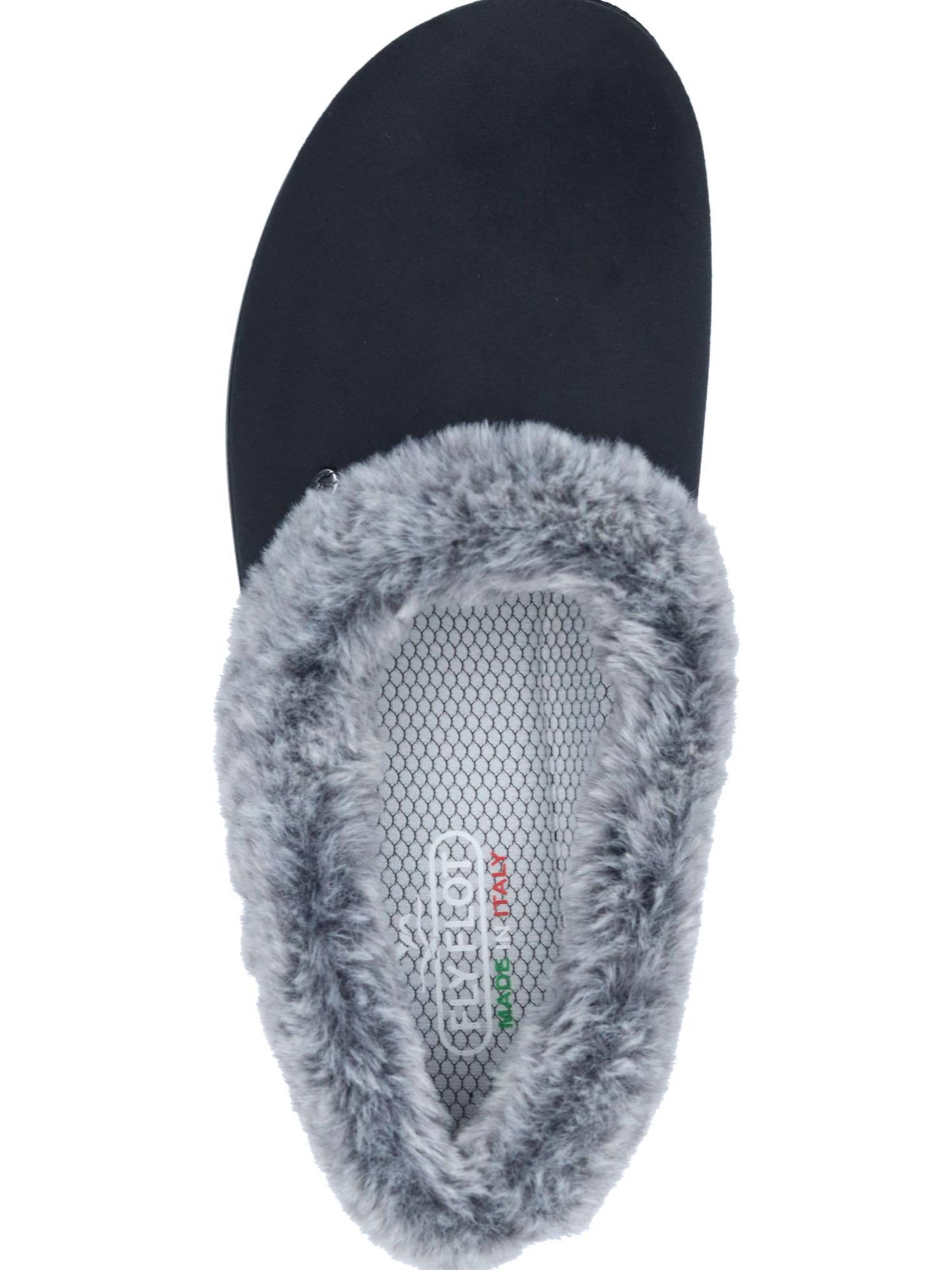 FLY FLOT Slippers in Black