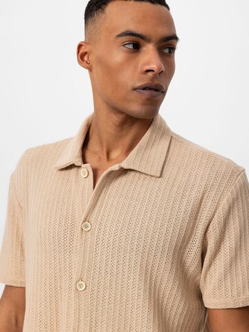 Antioch Regular fit Button Up Shirt in Beige