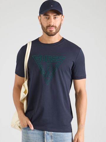 GUESS Performance Shirt 'MIKEN' in Blue: front