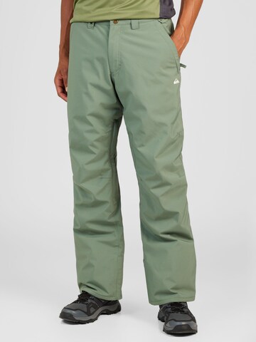 Regular Pantalon de sport 'ESTATE' QUIKSILVER en vert : devant