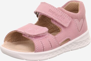 Chaussures ouvertes 'Lagoon' SUPERFIT en rose : devant