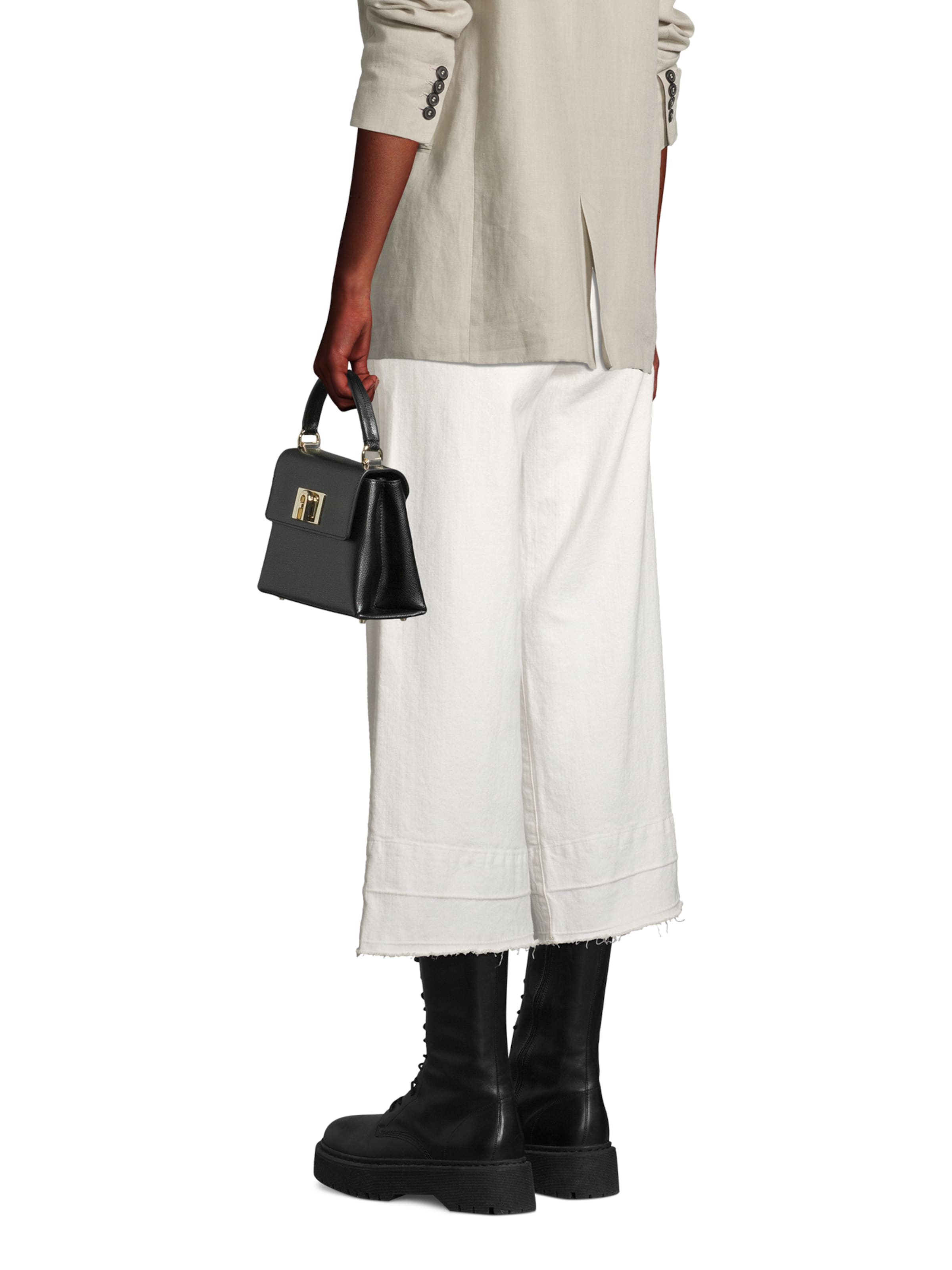 FURLA Handbag '1927' in Black: front