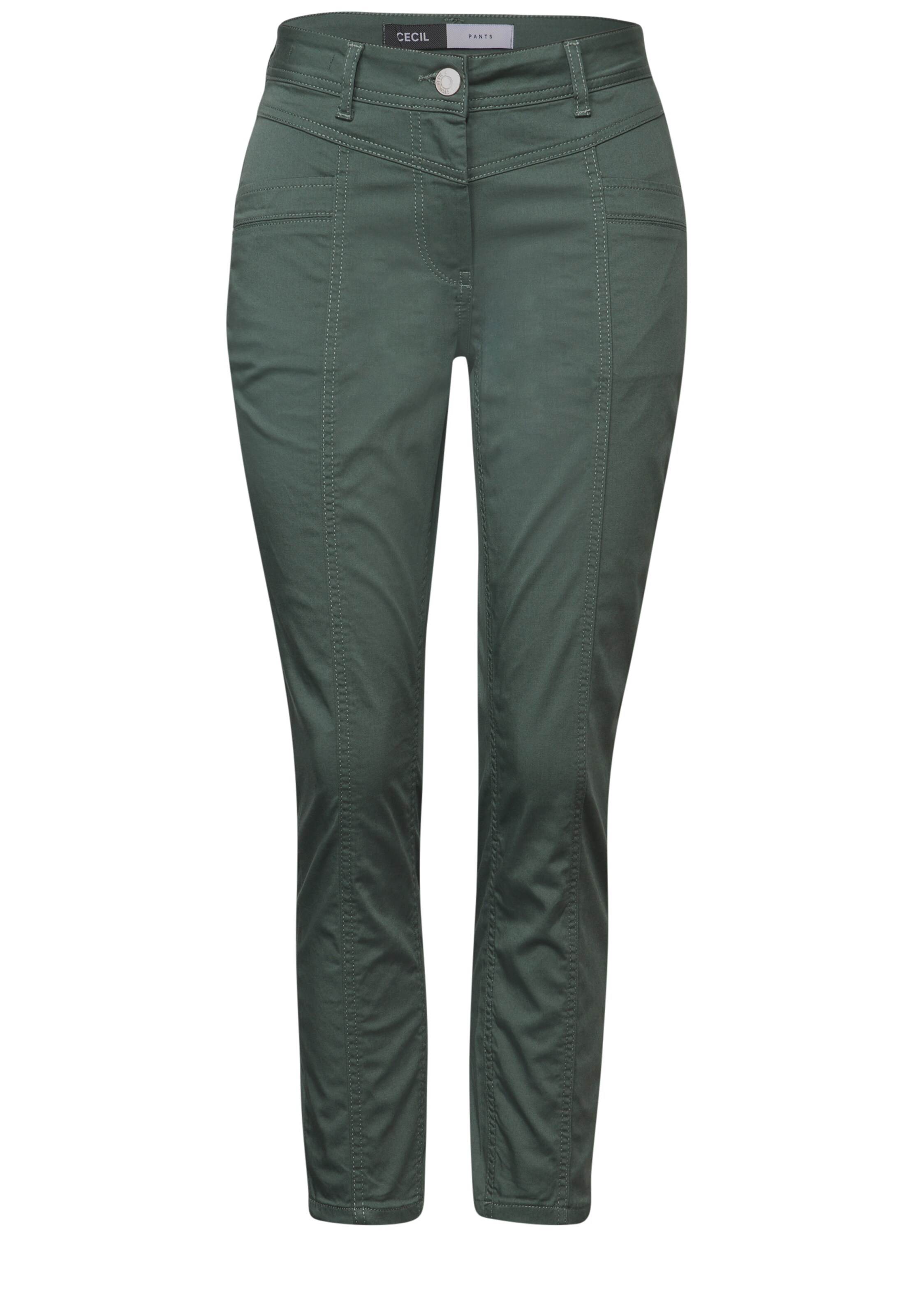 CECIL Slimfit Hose in Grün: Vorderseite
