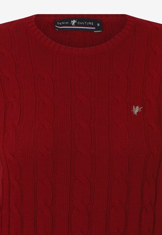 DENIM CULTURE Pullover 'Luisa' in Rot