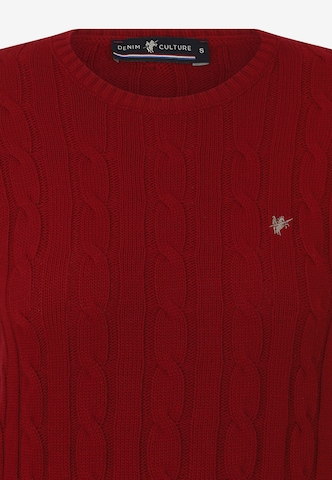raudona DENIM CULTURE Megztinis 'Luisa'
