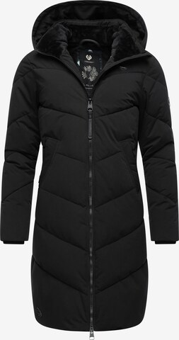 Manteau d’hiver 'Rebelka' Ragwear en noir : devant