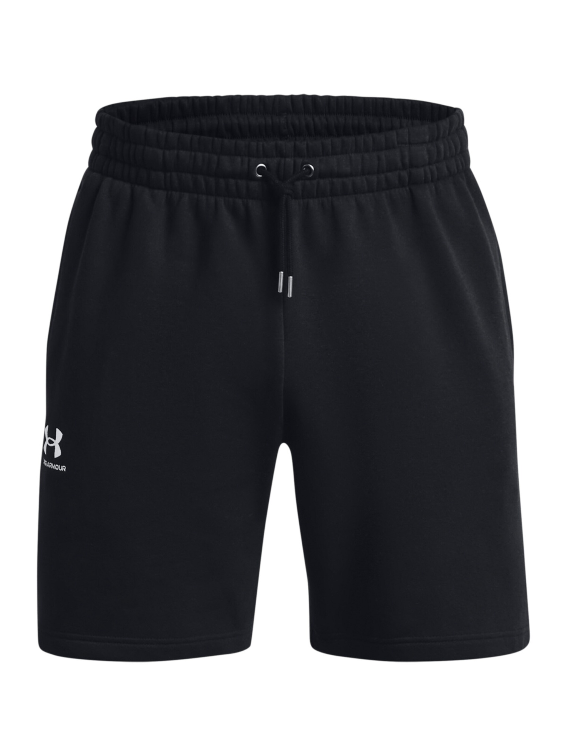 UNDER ARMOUR Loosefit Sportbroek 'Essential' in Zwart: voorkant