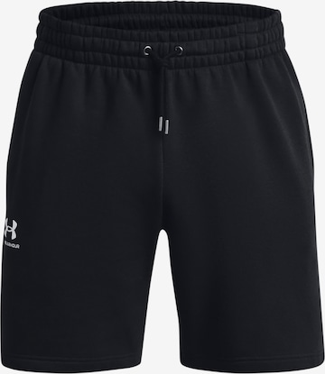 UNDER ARMOUR Sportbroek 'Essential' in Zwart: voorkant