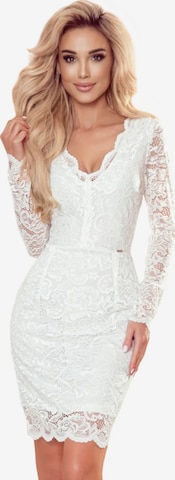 Numoco Evening Dress 'Minikleid Anke' in White: front