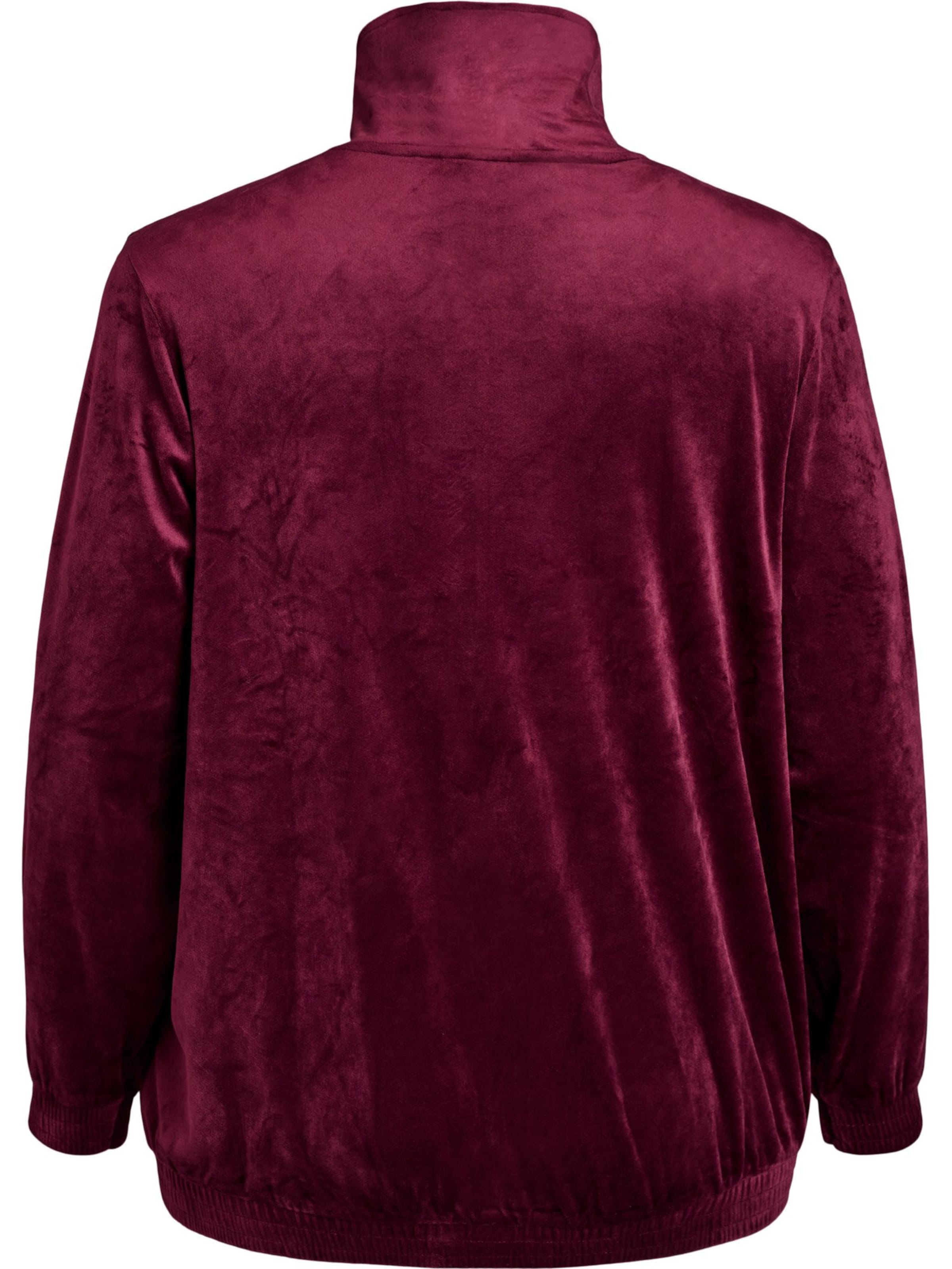 Zizzi Sweat jacket in Red