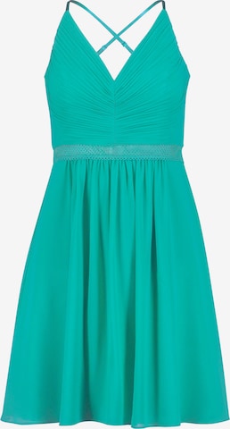 Robe de cocktail Vera Mont en vert : devant