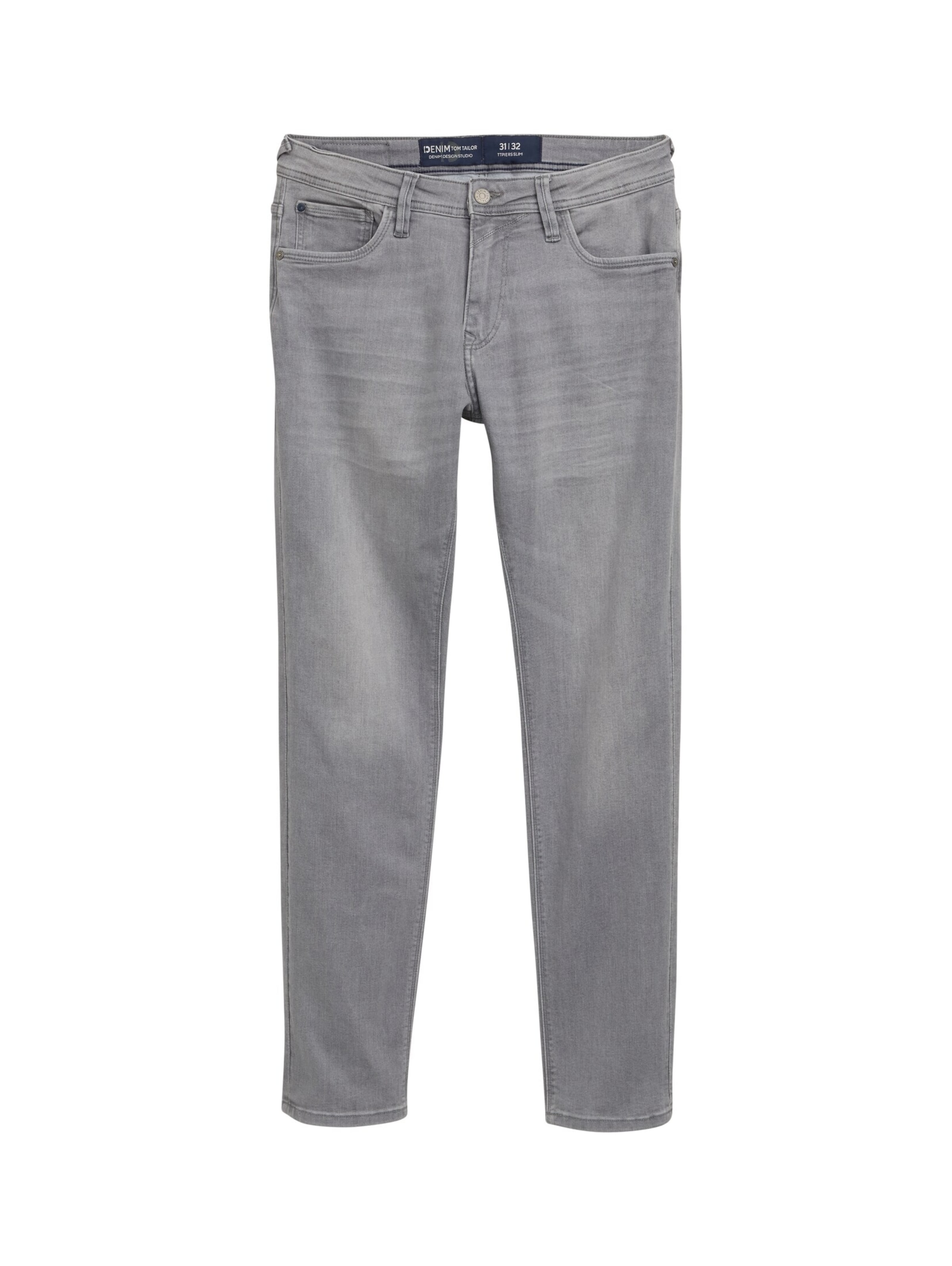 TOM TAILOR DENIM Regular Jeans 'Piers' in Grey: front