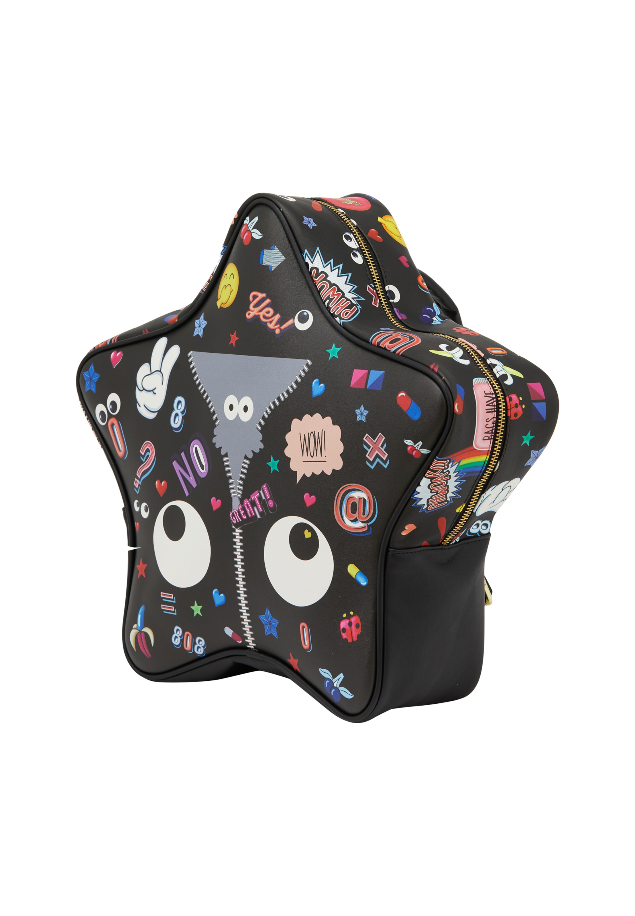 MYMO Batoh 'Pop Eyetheme' - Čierna