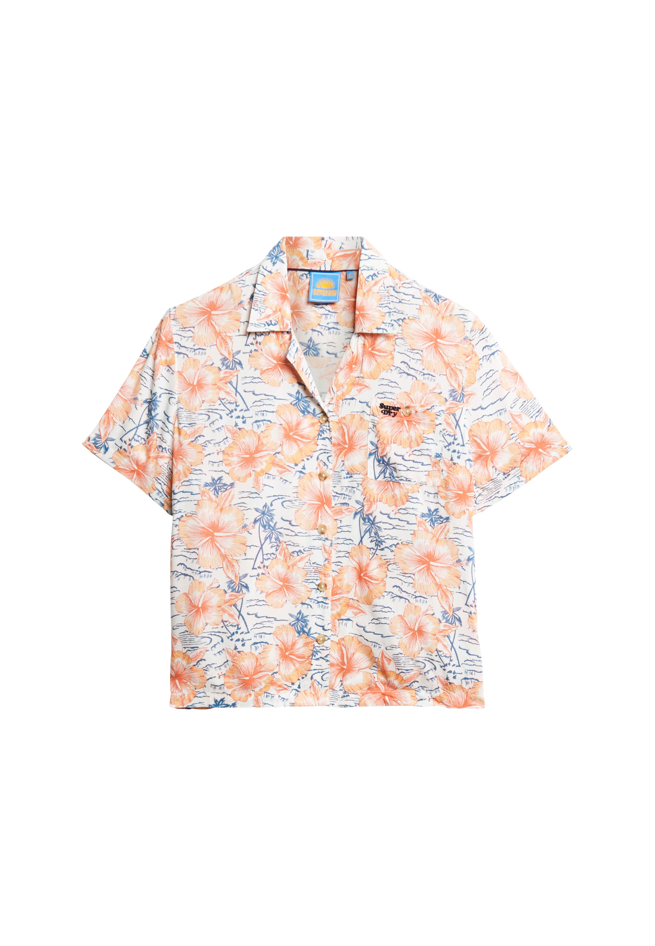 Superdry Bluse 'Vintage Beach Resort' in Mischfarben: Vorderseite