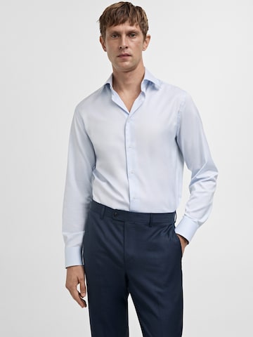 MANGO MAN Regular fit Poslovna srajca 'Venecia' | modra barva: sprednja stran