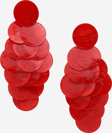 Orecchini 'Sovrienne' di AVANT-GARDE PARIS in rosso: frontale