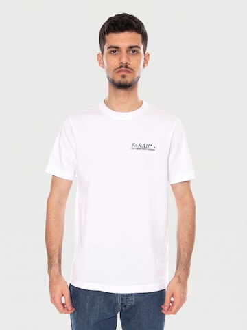 T-Shirt 'MORWEEN GRAPHIC SS' FARAH en blanc