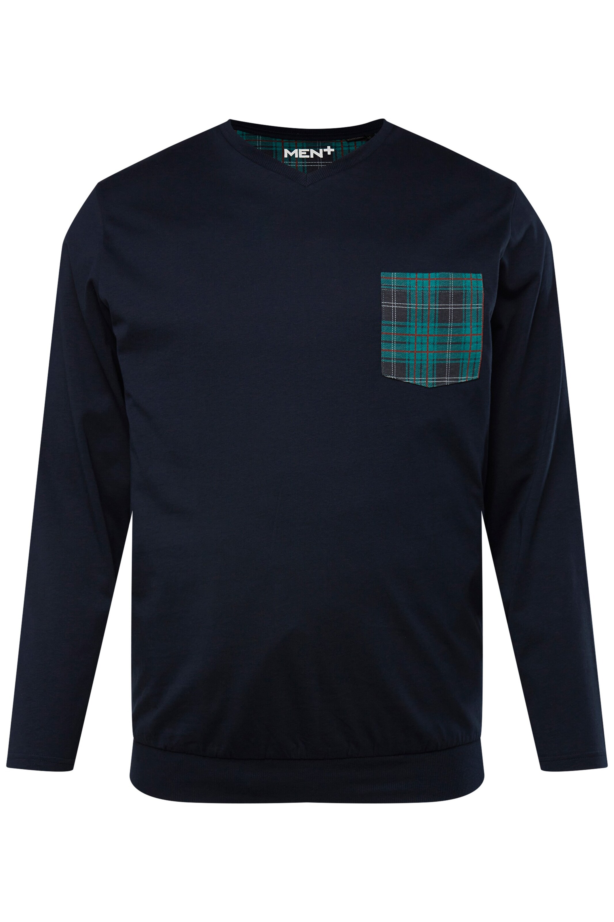 Men Plus Pyjama lang in Blauw