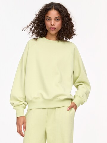 Sweat-shirt Pull&Bear en vert : devant