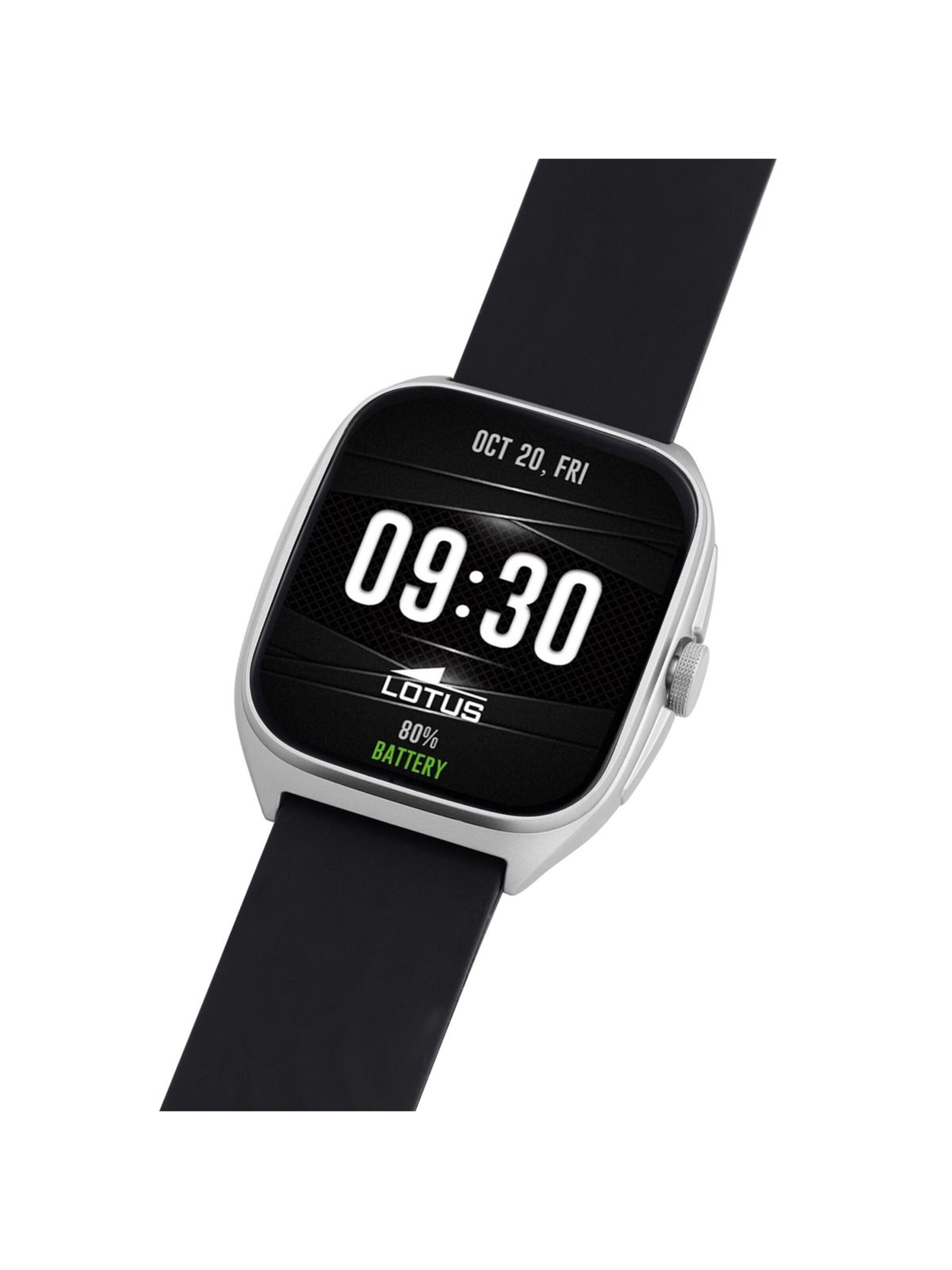 Montre digitale Lotus en noir
