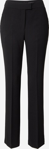 COMMA Regular Pleat-Front Pants in Black: front