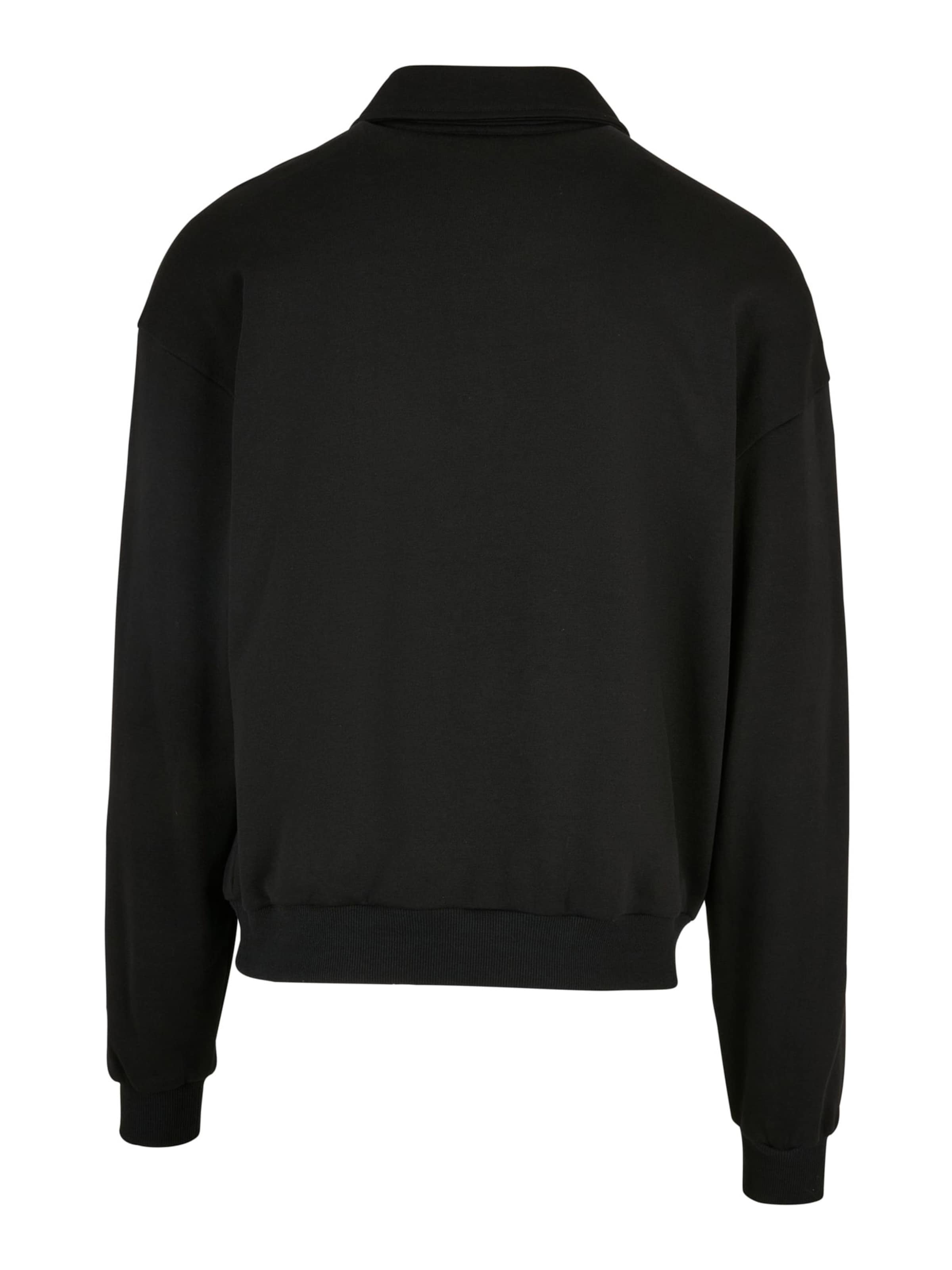 Urban Classics Mikina 'Collar Crew' – černá