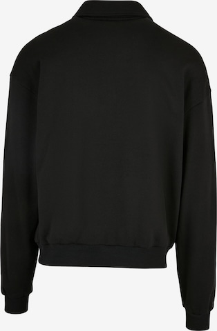 Urban Classics Sweatshirt 'Collar Crew' in Black