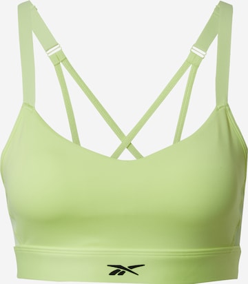 Bustier Soutien-gorge de sport Reebok en jaune : devant