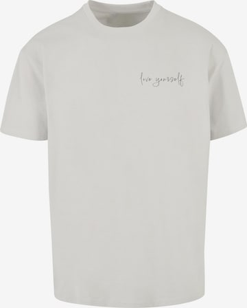Merchcode Shirt 'Love Yourself' in Grau: predná strana