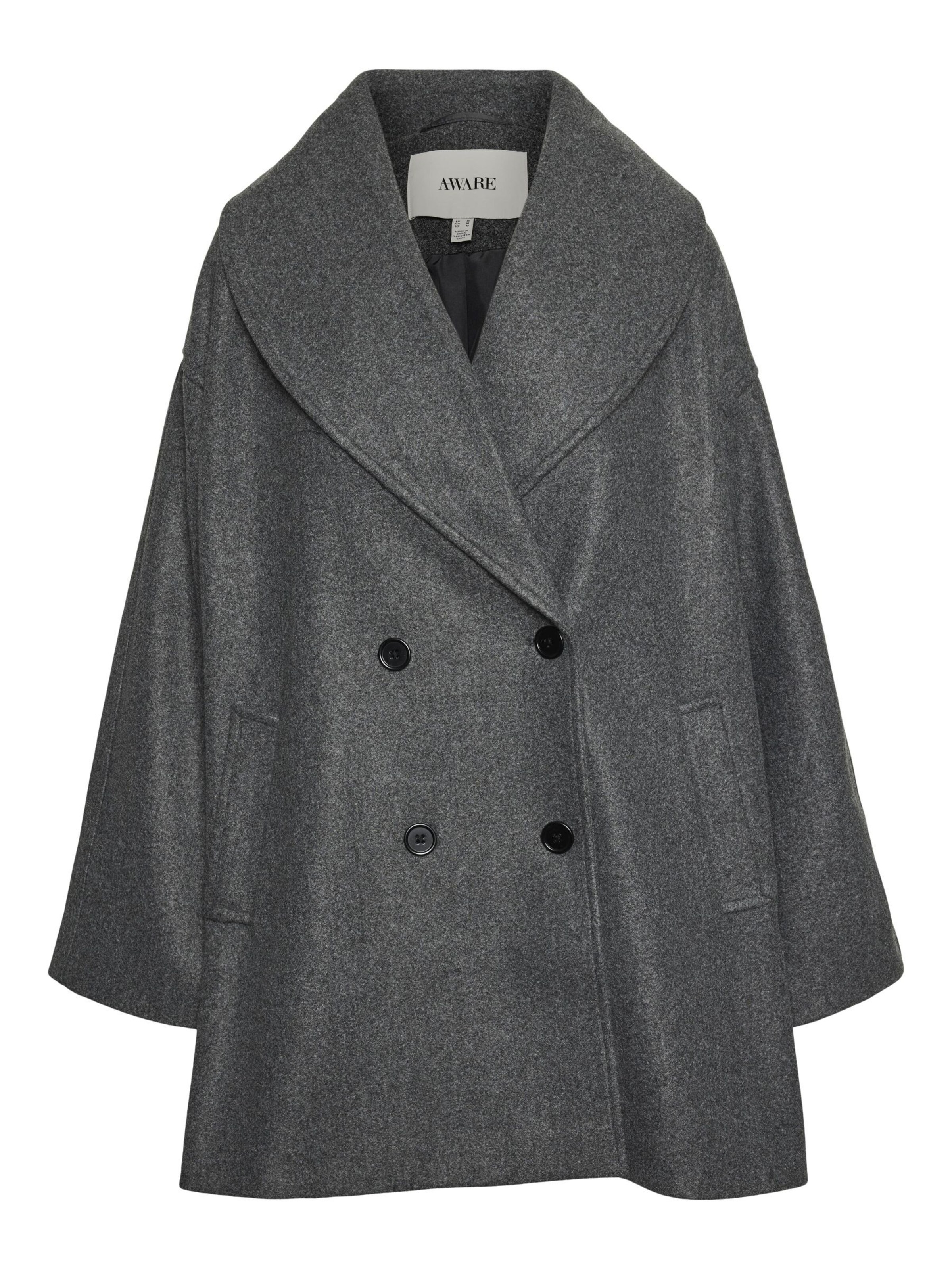 Manteau d’hiver 'VMLondyn' VERO MODA en gris : devant