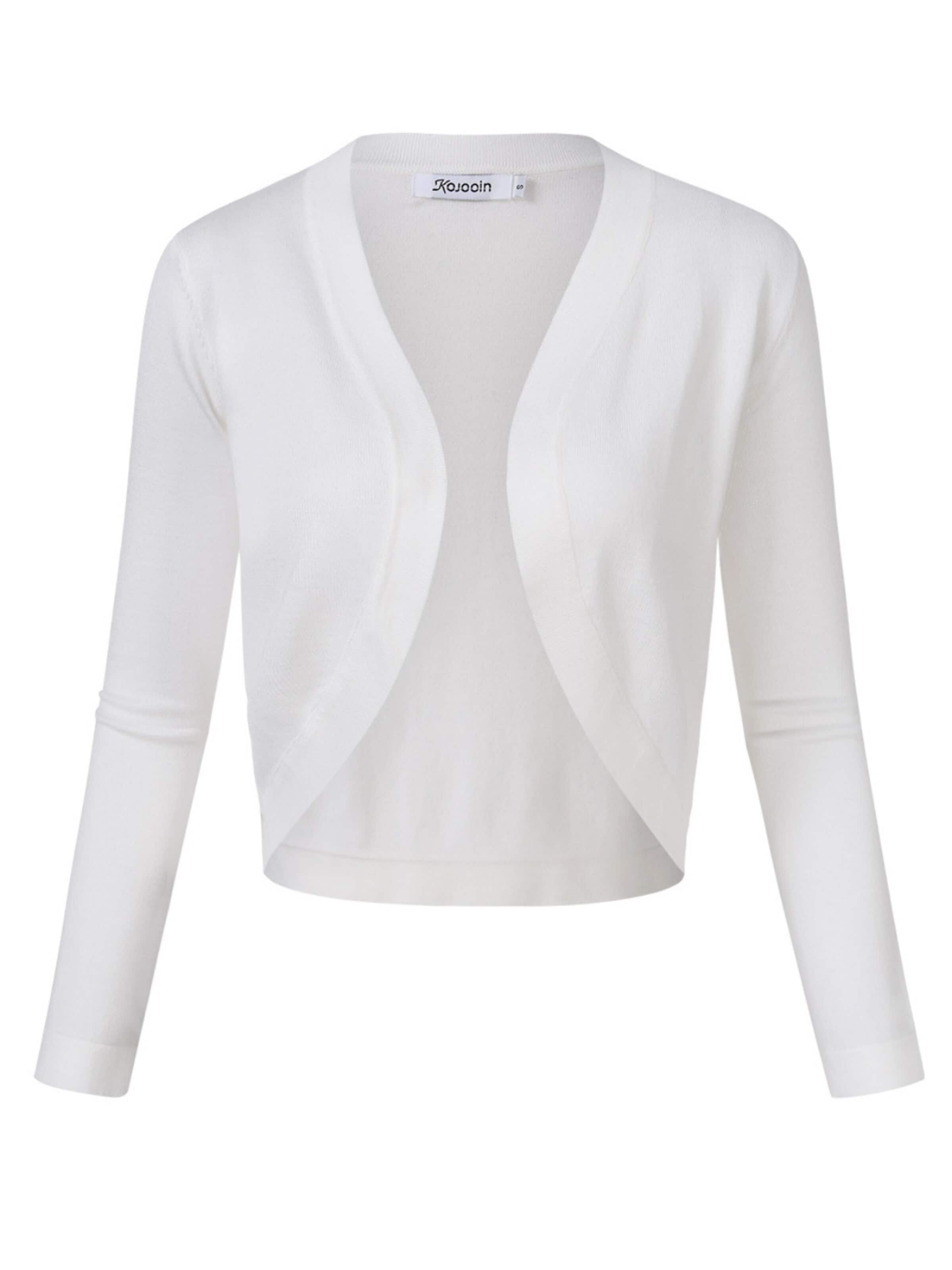 Yesfashion Strickjacke‌‌‌‌‌‌‌ in Weiß: Vorderseite