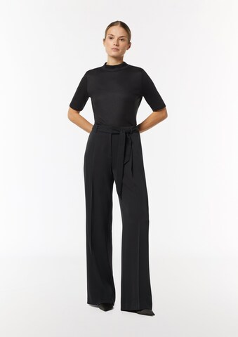 COMMA Wide leg Trousers with creases in Black: front