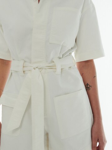 ABOUT YOU x Laura Giurcanu Jumpsuit 'Enya' i hvid