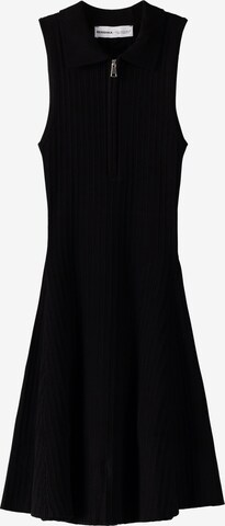 Bershka Knitted dress in Black: front