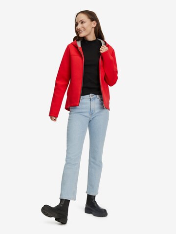 Amber & June Zip-Up Hoodie in Red