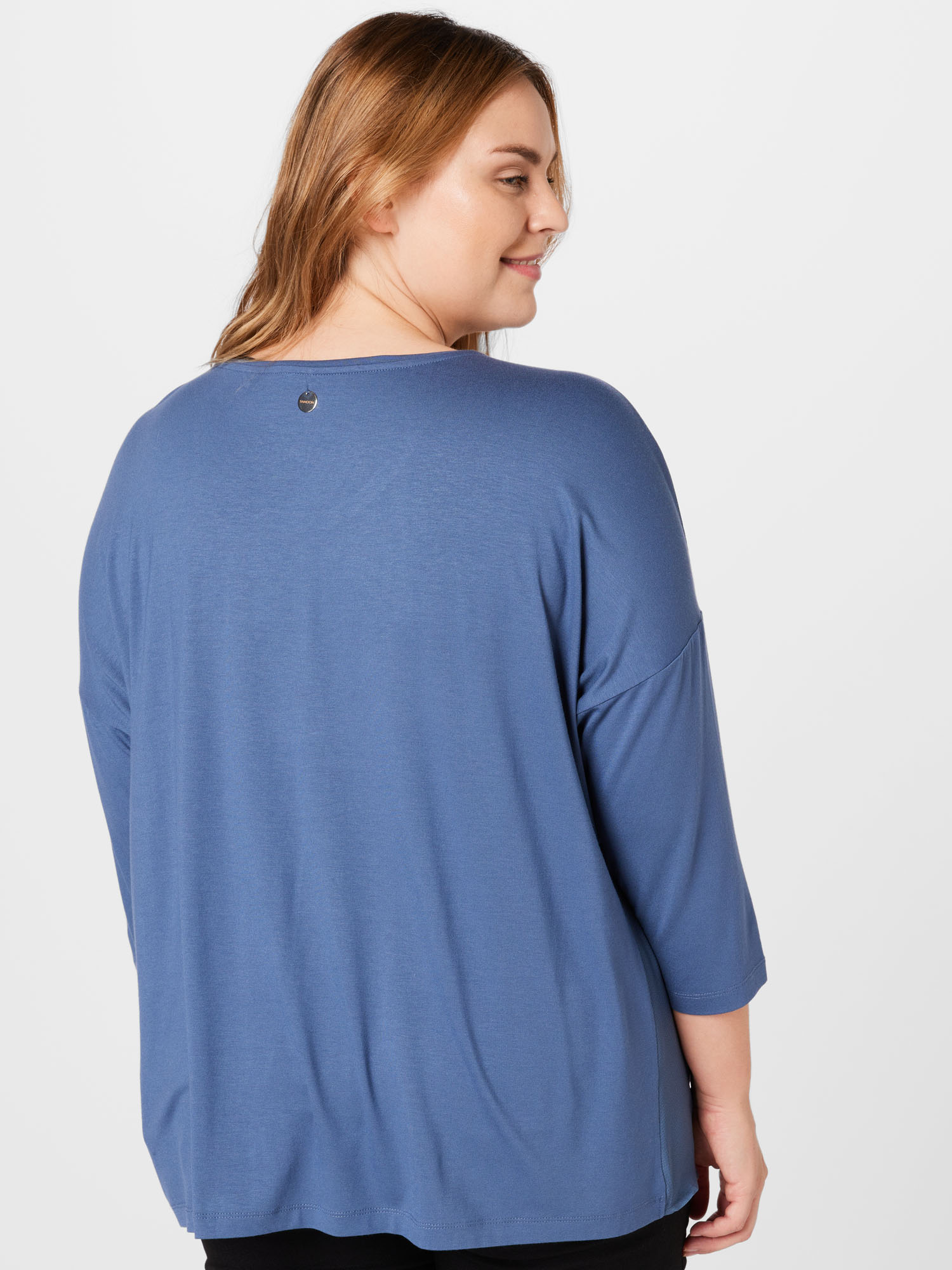 Plus size Kobiety SAMOON Koszulka w kolorze Niebieskim 