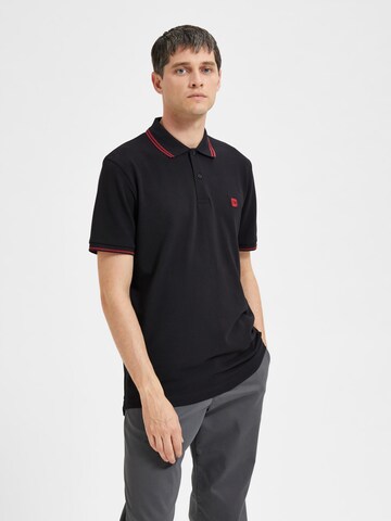 SELECTED HOMME Poloshirt 'Dante' in Schwarz: predná strana