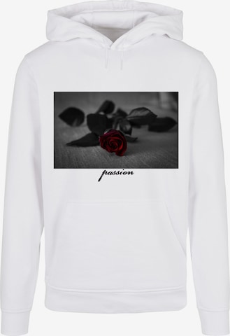 Mister Tee Sweatshirt 'Passion Rose' in Wit: voorkant