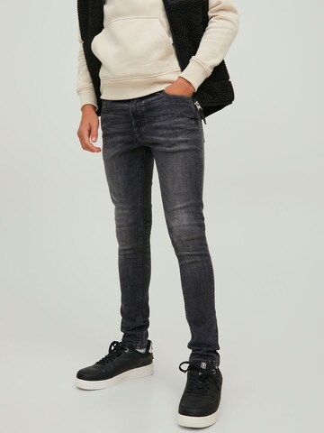 Jack & Jones Junior Regular Jeans 'Liam' in Black: front