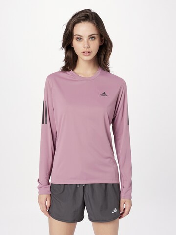 T-shirt fonctionnel 'Own The Run' ADIDAS PERFORMANCE en violet : devant