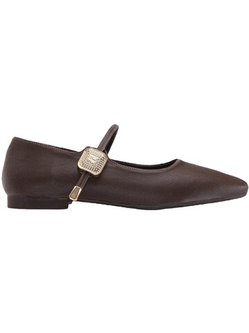 Limoya Strap ballerina in Brown